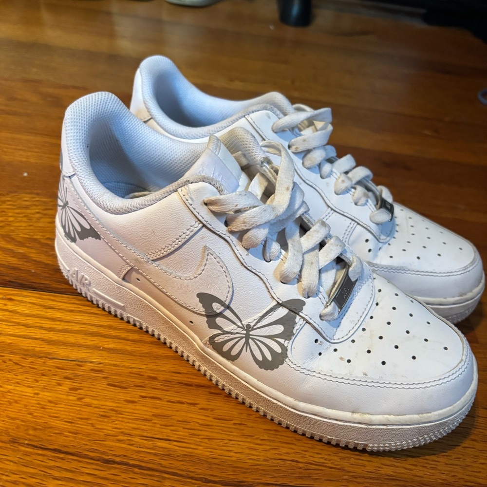Reflective Butterfly Nike Air Force ones Men’s 6.5 women's 8 (Meg)
